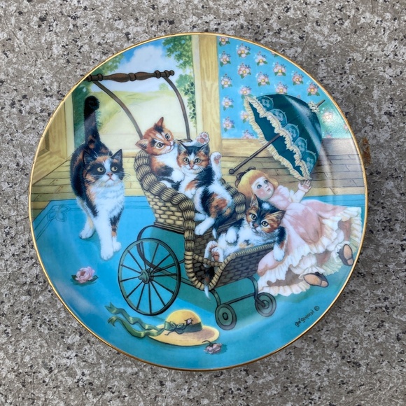 7 Country Kitties Limited Ed. Collector Plates by Gre' Gerardi, Hamilton 1988 - Picture 8 of 11